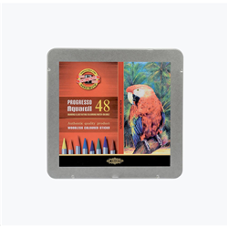 Koh-I-Noor Progresso Aquarell Woodless Coloured Pencils - 48 Pack